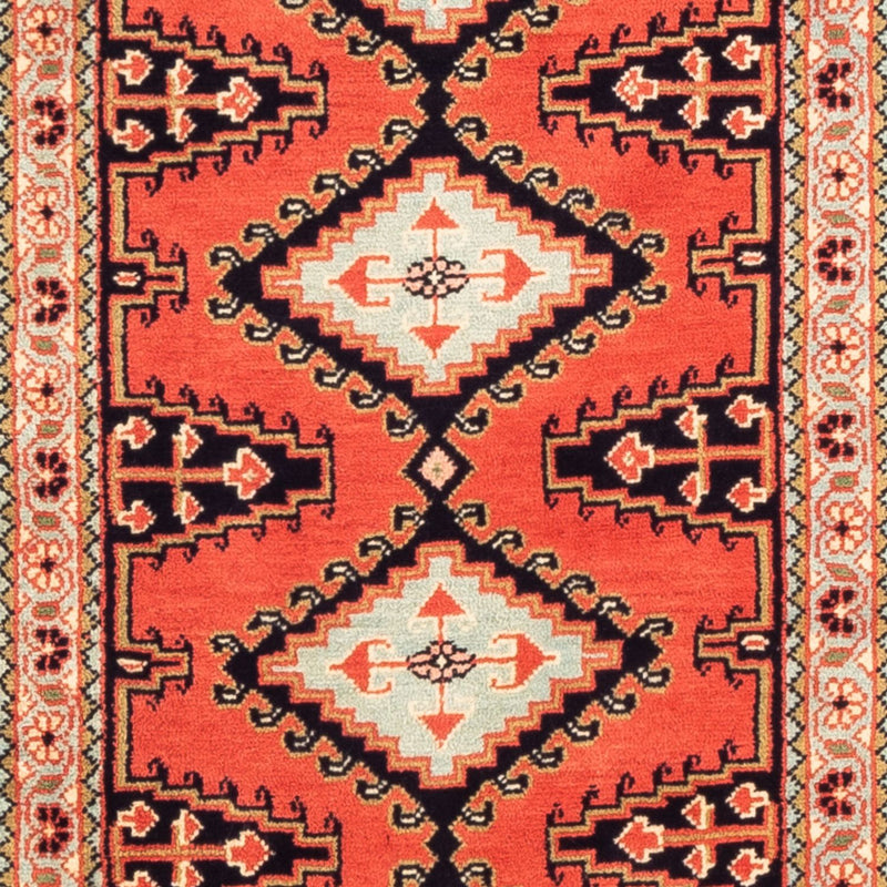 Alfombra de pasillo Alfombra Kelim - Oriental - 310 x 75 cm - rojo