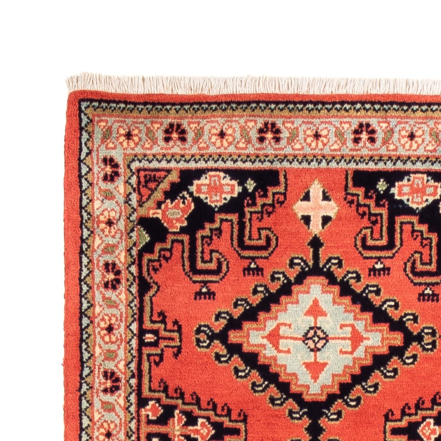 Alfombra de pasillo Alfombra Kelim - Oriental - 310 x 75 cm - rojo