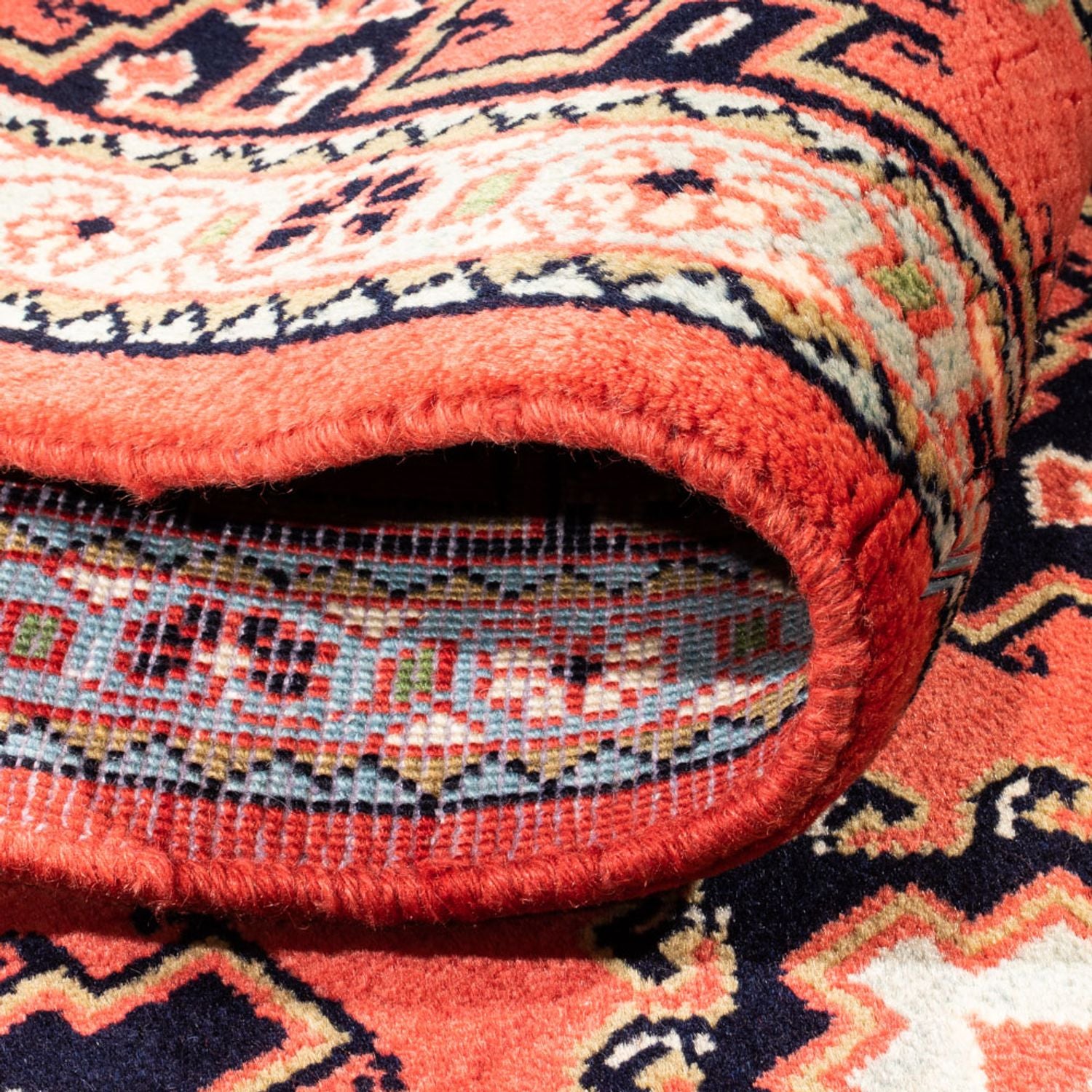 Alfombra de pasillo Alfombra Kelim - Oriental - 310 x 75 cm - rojo