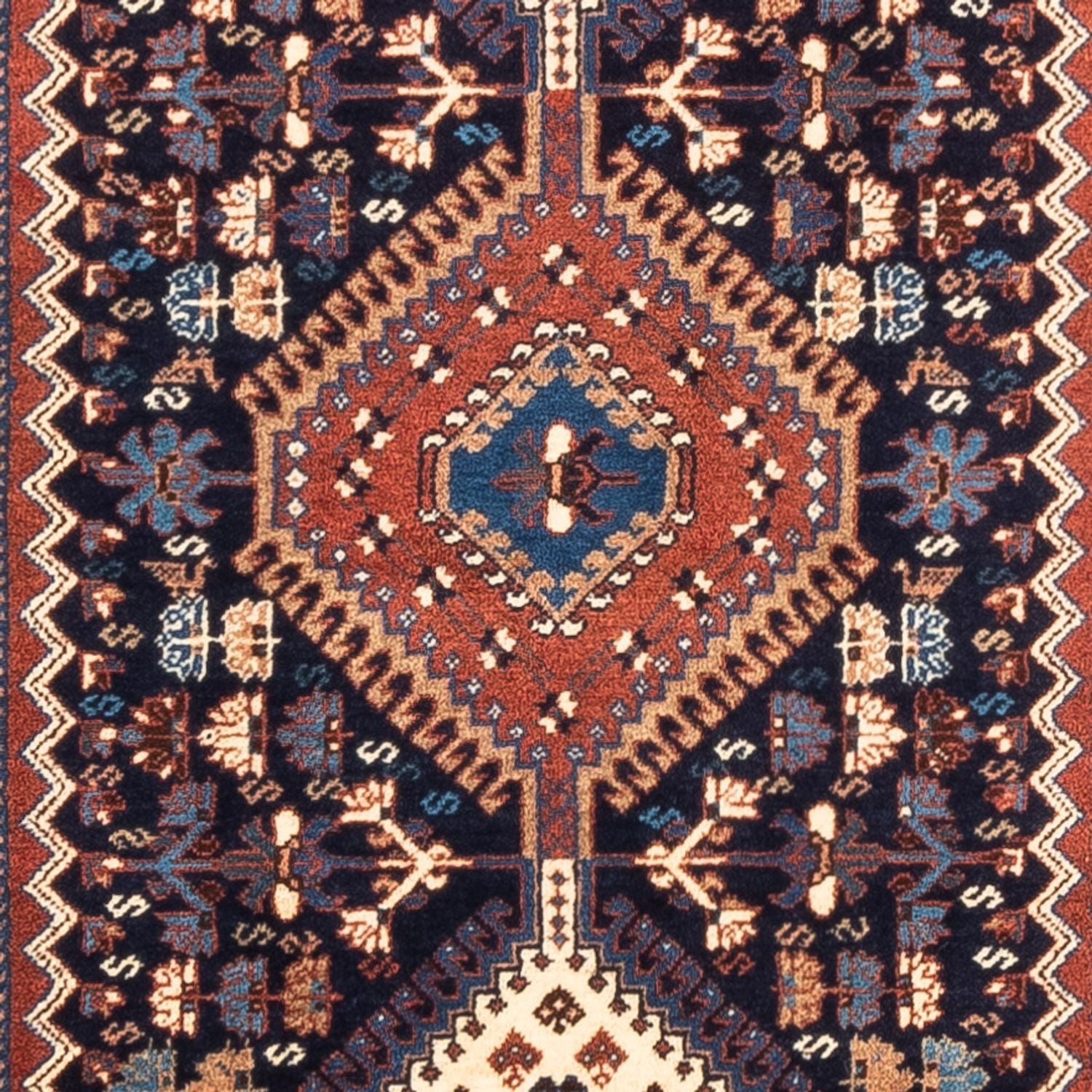 Alfombra de pasillo Alfombra persa - Nómada - 290 x 80 cm - azul oscuro