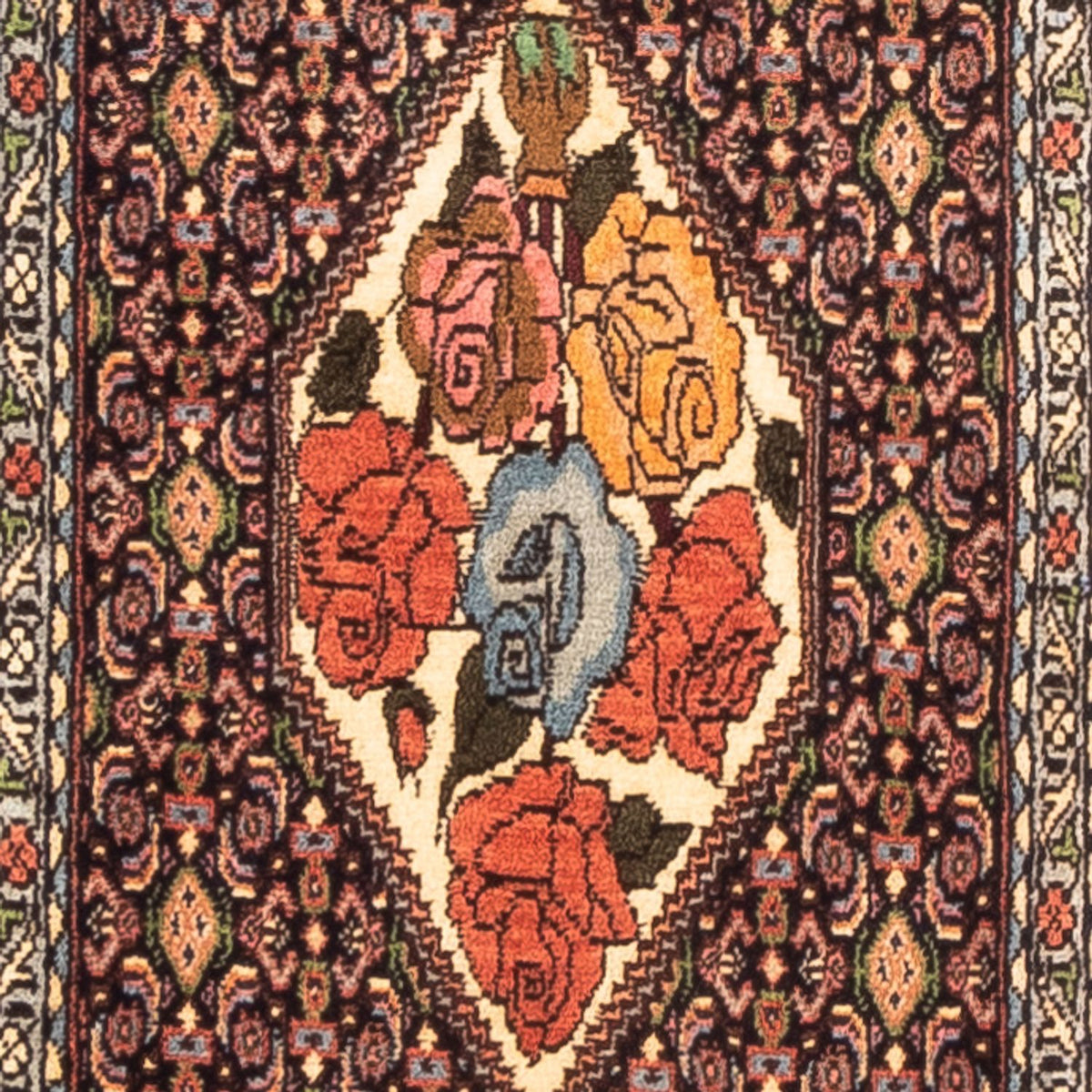 Alfombra de pasillo Alfombra persa - Clásica - 248 x 50 cm - salmón