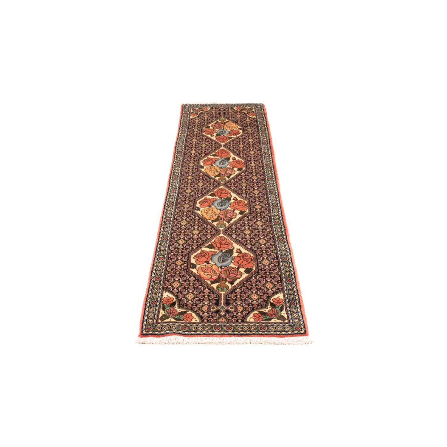 Alfombra de pasillo Alfombra persa - Clásica - 248 x 50 cm - salmón