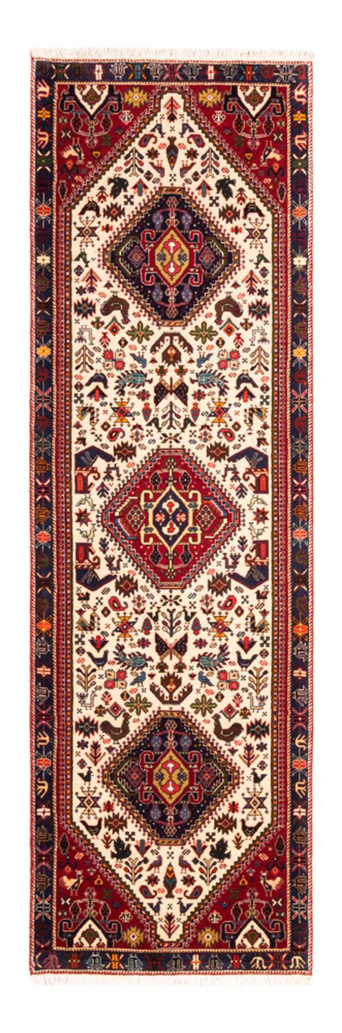 Alfombra de pasillo Alfombra persa - Nómada - 253 x 77 cm - crema