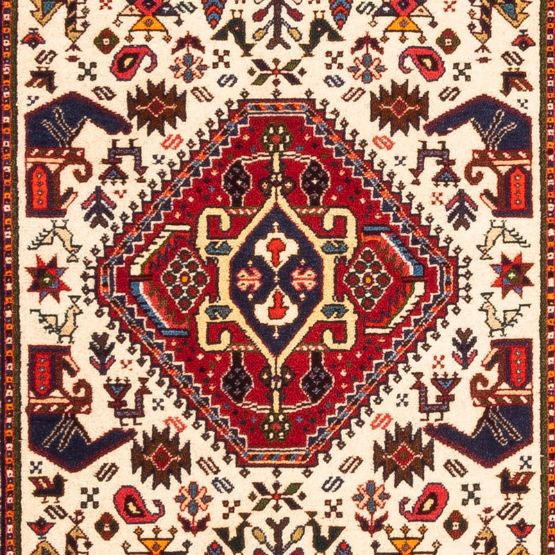 Alfombra de pasillo Alfombra persa - Nómada - 253 x 77 cm - crema
