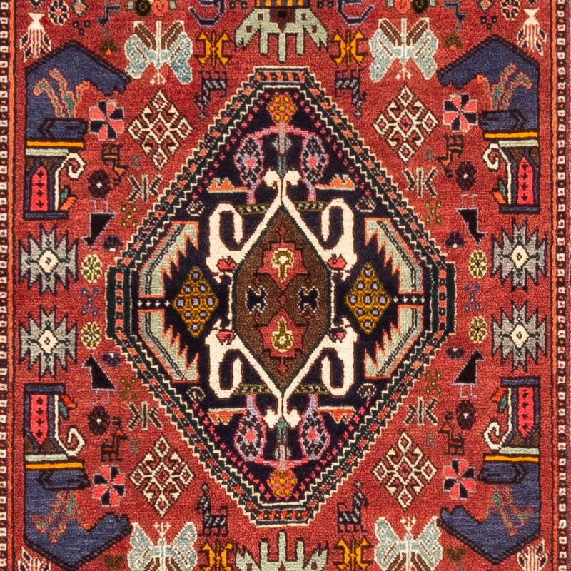 Alfombra de pasillo Alfombra persa - Nómada - 258 x 80 cm - rojo