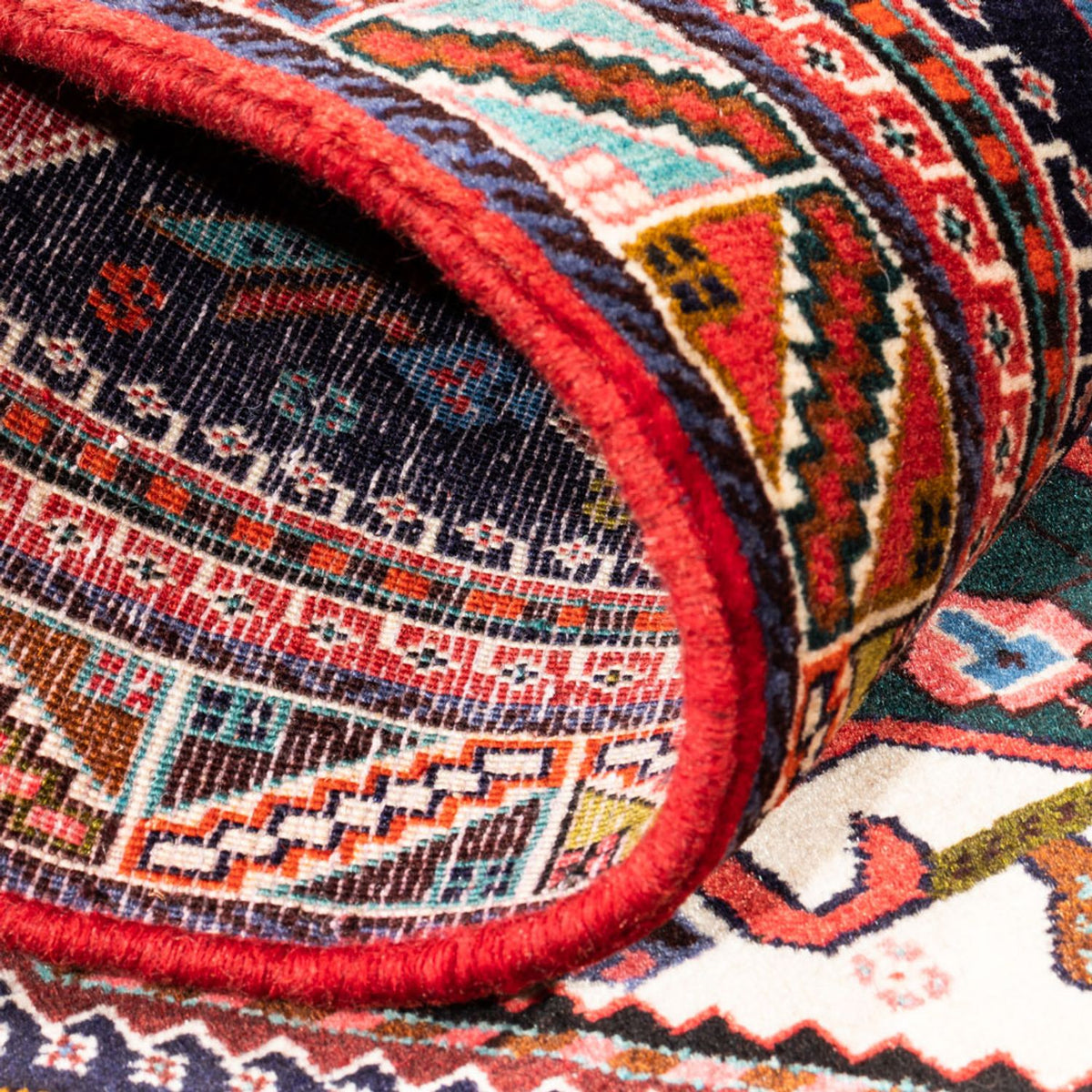 Alfombra de pasillo Alfombra persa - Nómada - 250 x 78 cm - azul oscuro