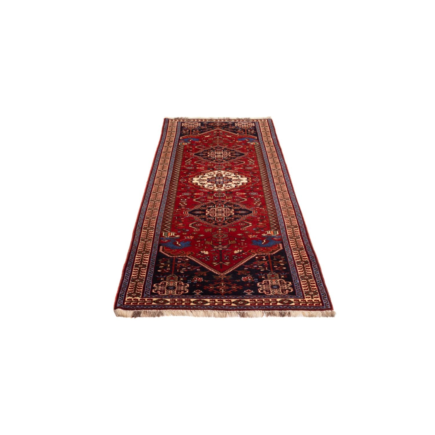 Alfombra de pasillo Alfombra persa - Nómada - 248 x 85 cm - rojo