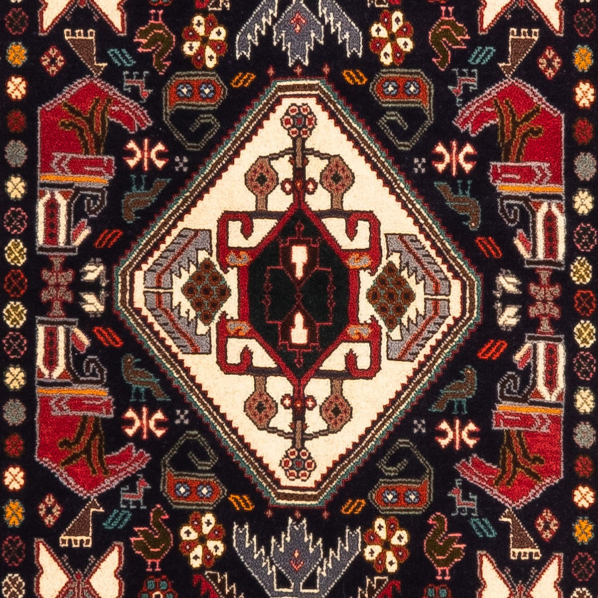 Alfombra de pasillo Alfombra persa - Nómada - 262 x 83 cm - azul oscuro