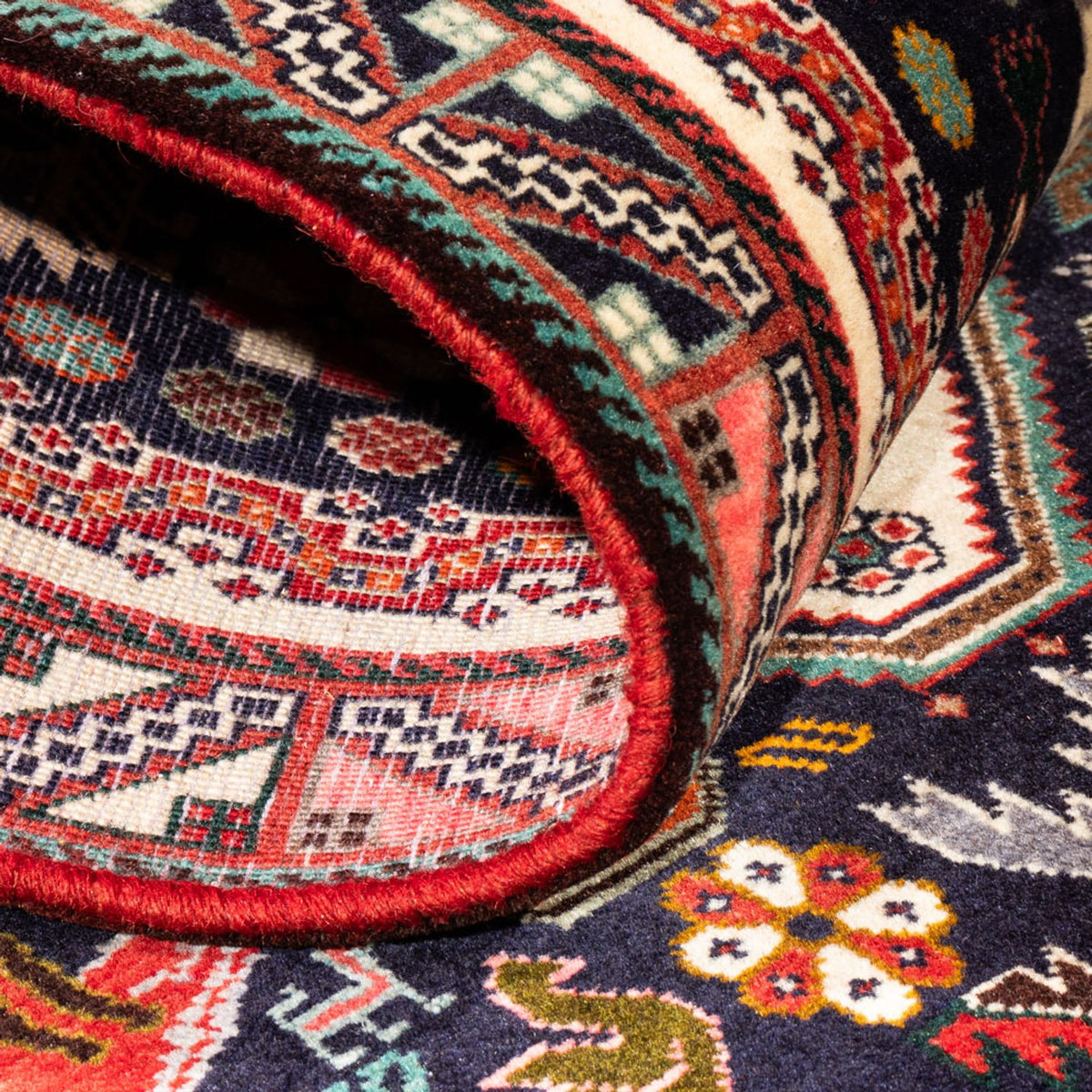 Alfombra de pasillo Alfombra persa - Nómada - 262 x 83 cm - azul oscuro