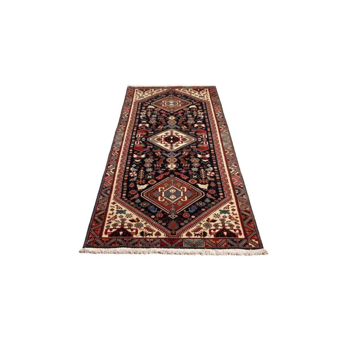 Alfombra de pasillo Alfombra persa - Nómada - 262 x 83 cm - azul oscuro