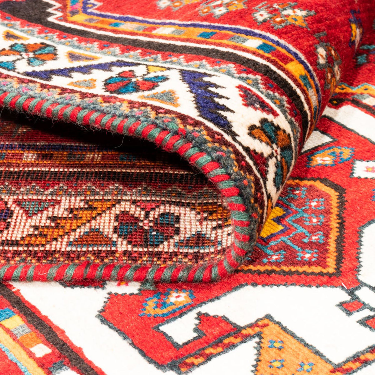 Alfombra de pasillo Alfombra persa - Nómada - 282 x 82 cm - rojo