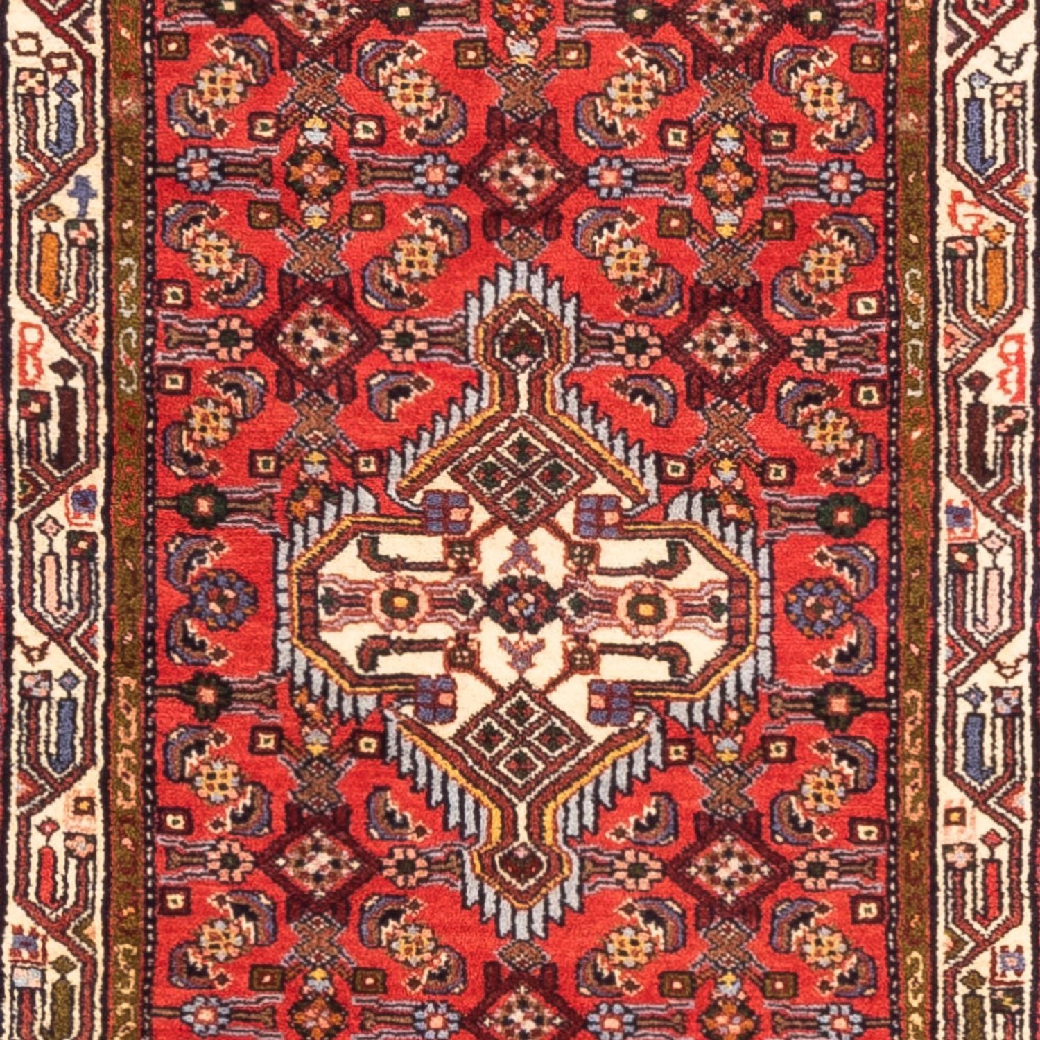 Alfombra de pasillo Alfombra persa - Nómada - 282 x 77 cm - rojo