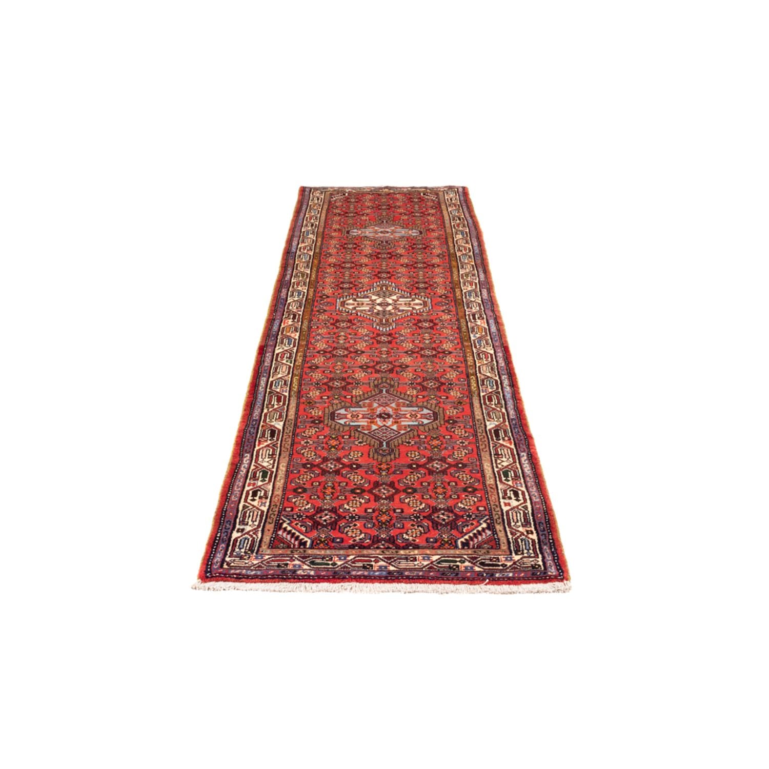 Alfombra de pasillo Alfombra persa - Nómada - 282 x 77 cm - rojo