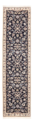 Alfombra de pasillo Alfombra persa - Nain - 281 x 72 cm - azul oscuro