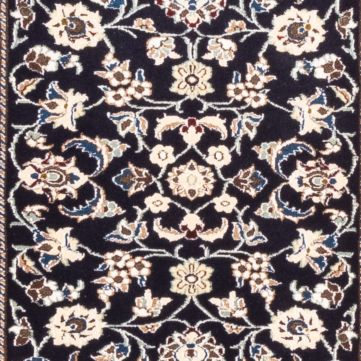 Alfombra de pasillo Alfombra persa - Nain - 281 x 72 cm - azul oscuro