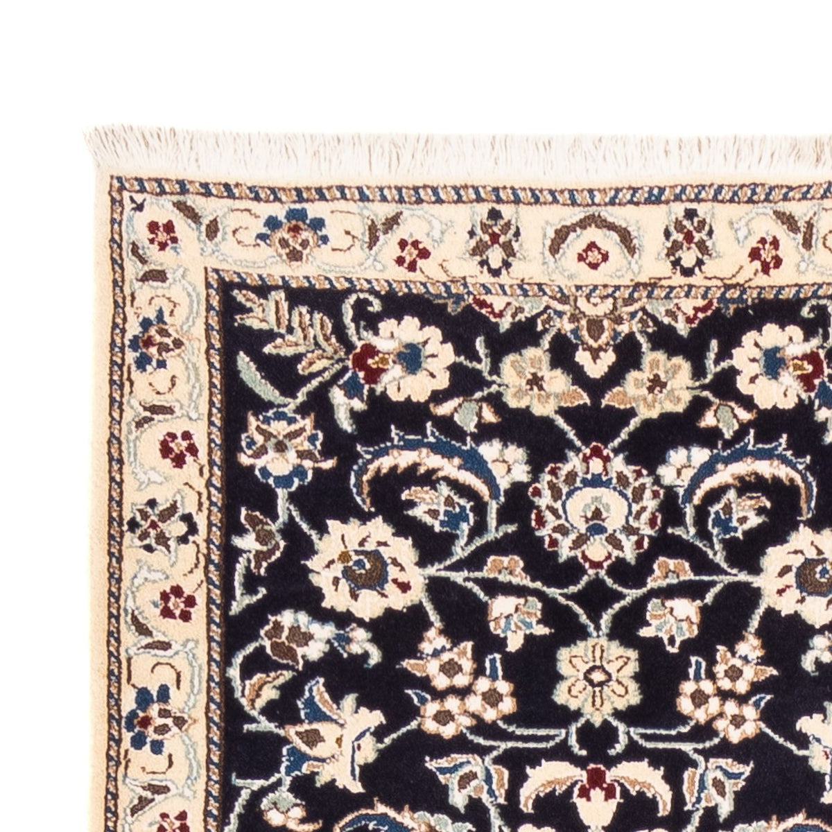 Alfombra de pasillo Alfombra persa - Nain - 281 x 72 cm - azul oscuro