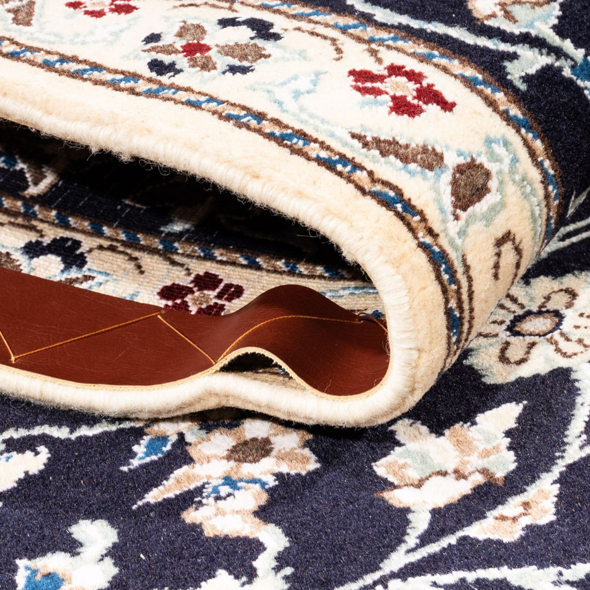 Alfombra de pasillo Alfombra persa - Nain - 281 x 72 cm - azul oscuro