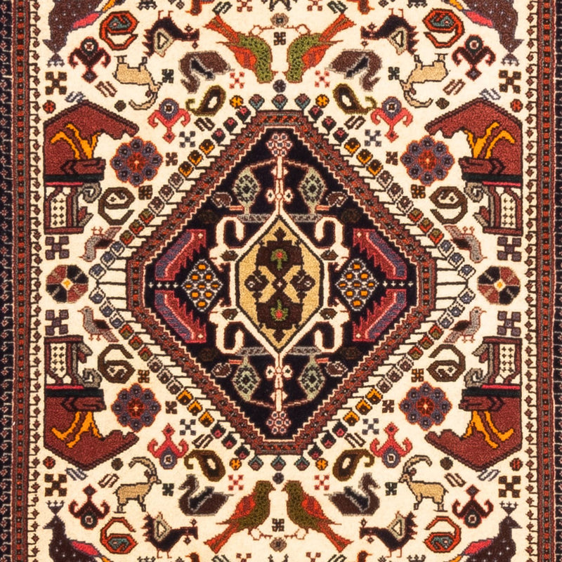 Alfombra de pasillo Alfombra persa - Nómada - 253 x 80 cm - crema