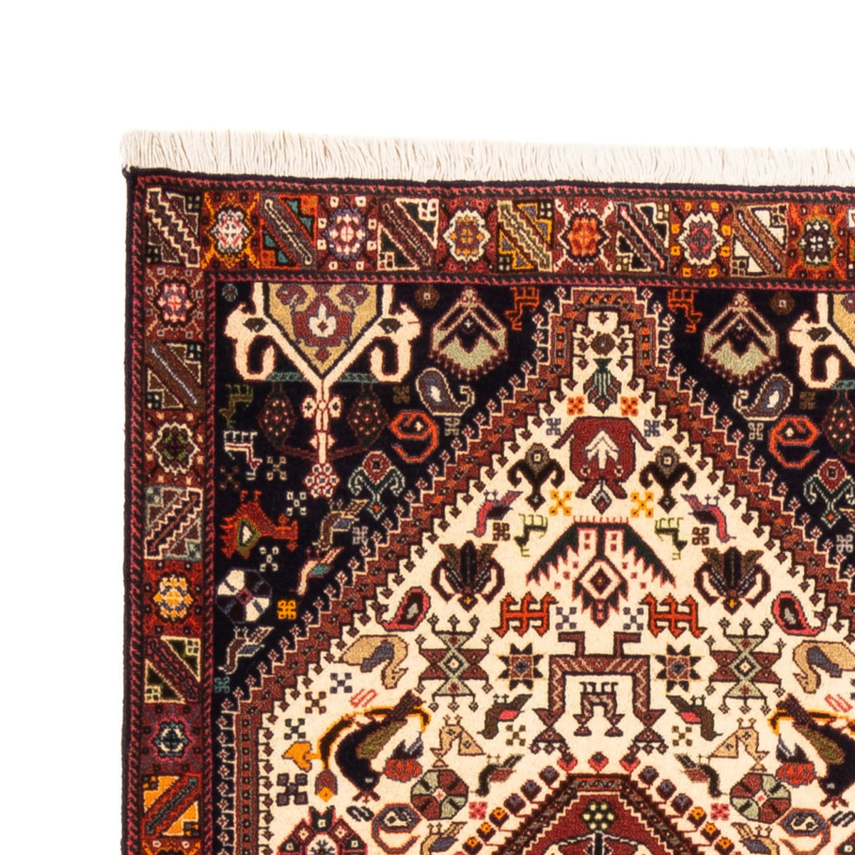 Alfombra de pasillo Alfombra persa - Nómada - 253 x 80 cm - crema