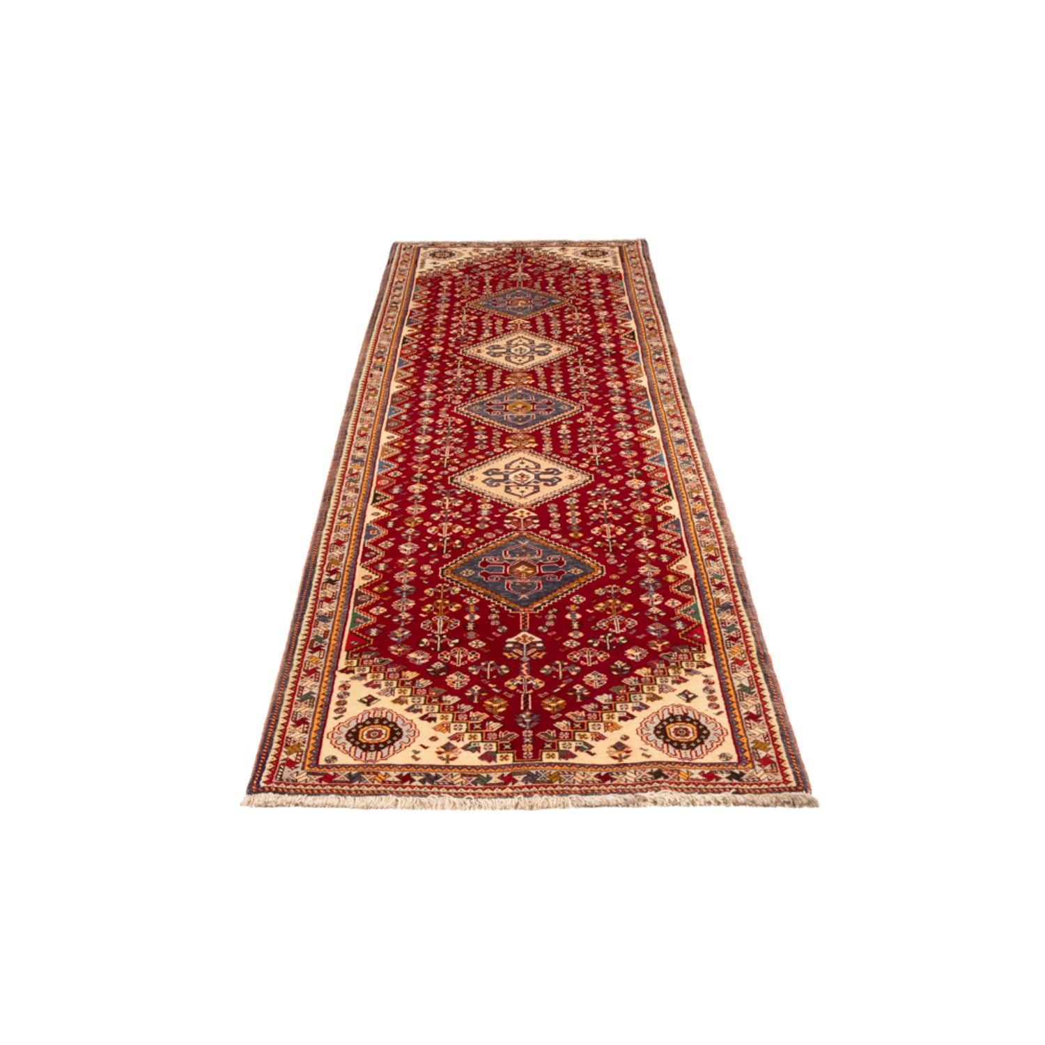 Alfombra de pasillo Alfombra persa - Nómada - 278 x 77 cm - rojo