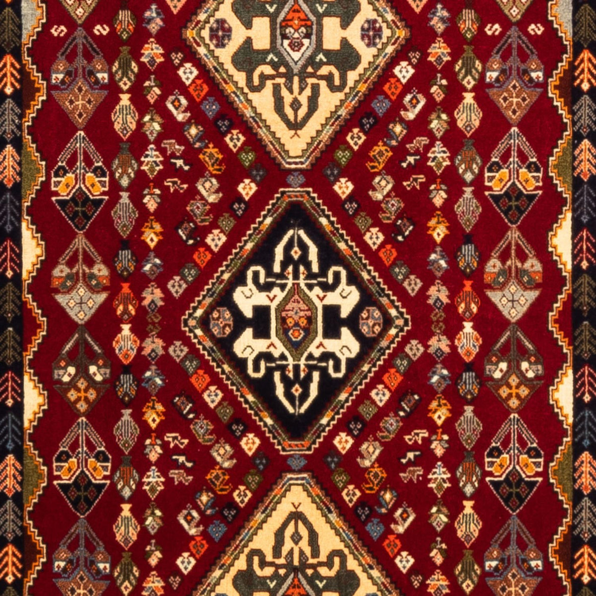 Alfombra de pasillo Alfombra persa - Nómada - 308 x 82 cm - rojo