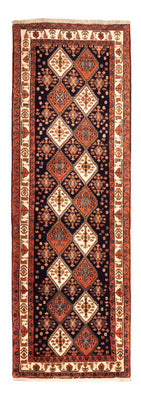 Alfombra de pasillo Alfombra persa - Nómada - 232 x 80 cm - azul oscuro