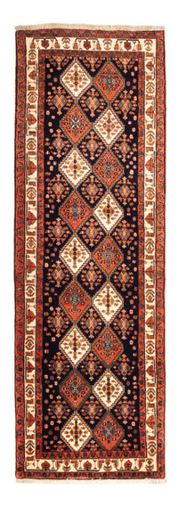 Alfombra de pasillo Alfombra persa - Nómada - 232 x 80 cm - azul oscuro