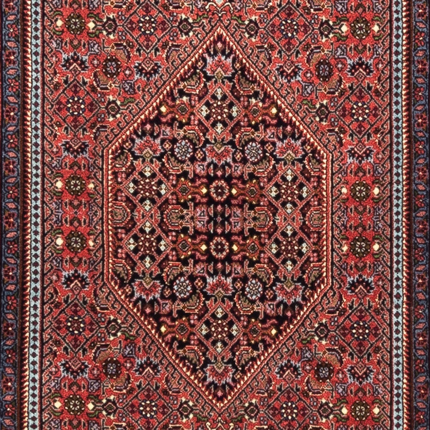 Alfombra de pasillo Alfombra persa - Bidjar - 230 x 74 cm - rojo