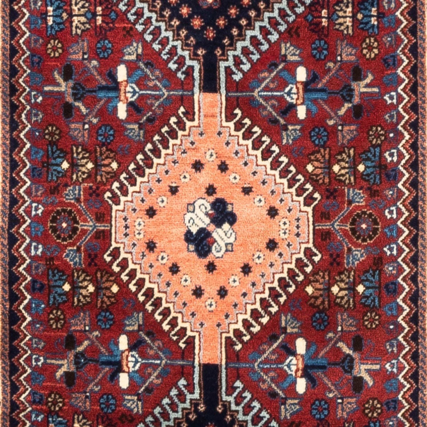 Alfombra de pasillo Alfombra persa - Nómada - 294 x 87 cm - rojo