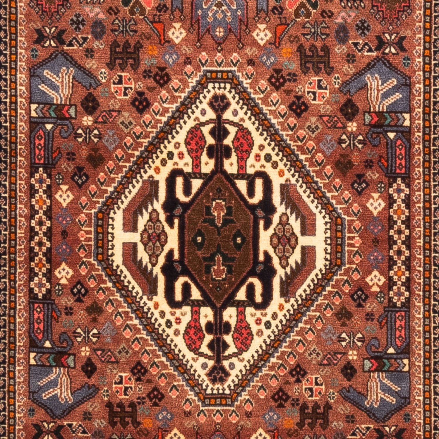 Alfombra de pasillo Alfombra persa - Nómada - 240 x 80 cm - marrón