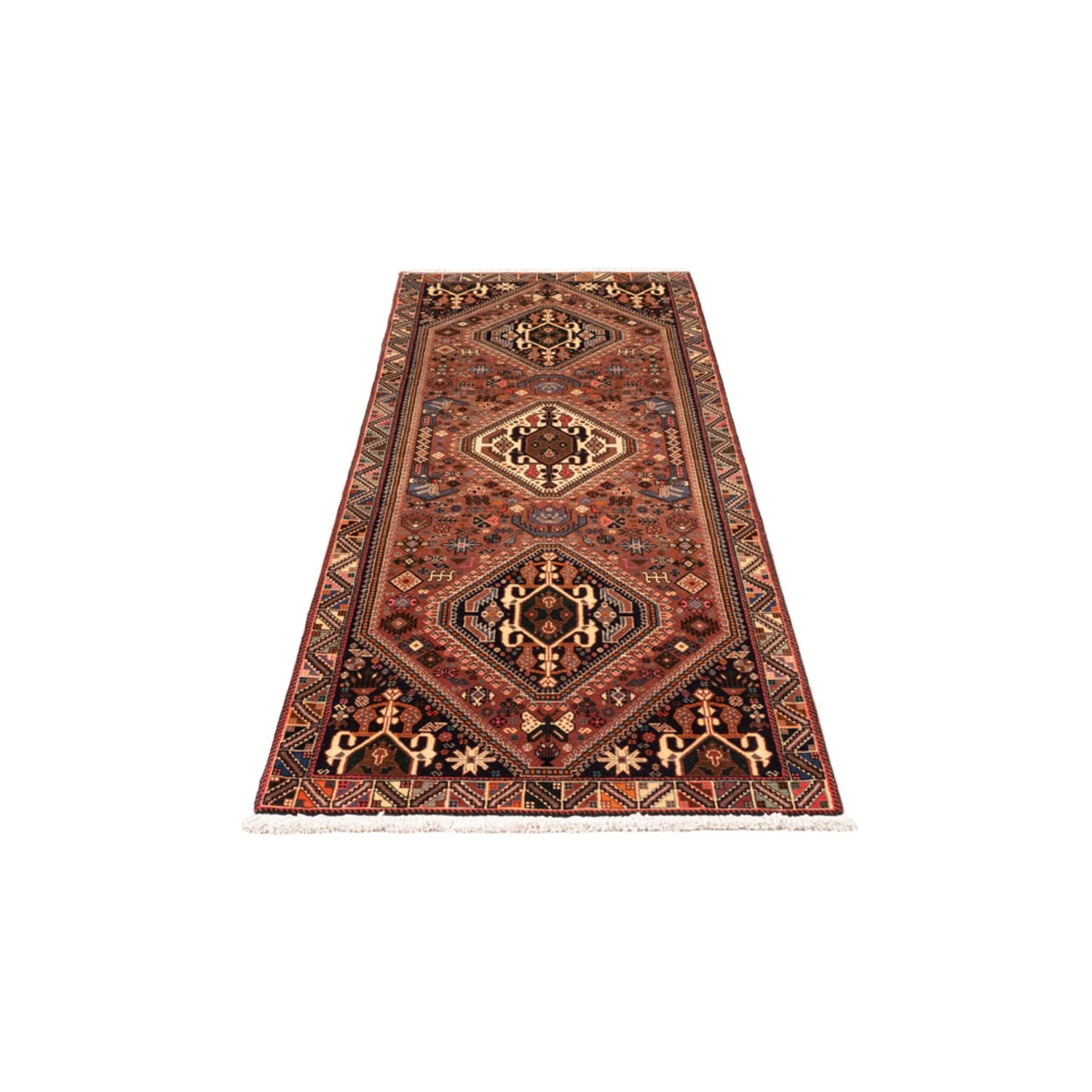 Alfombra de pasillo Alfombra persa - Nómada - 240 x 80 cm - marrón
