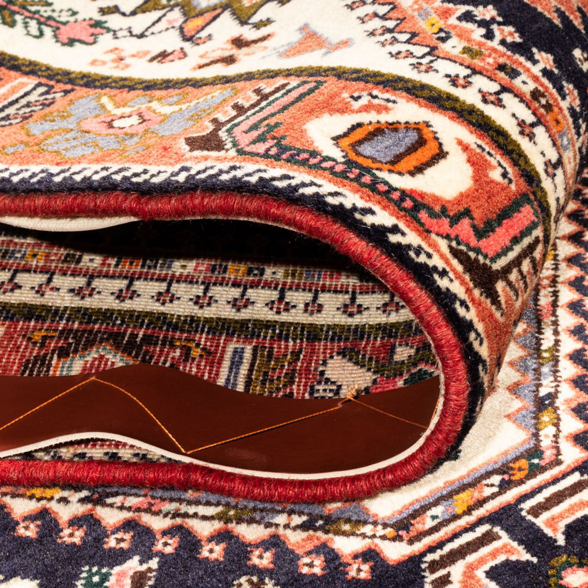 Alfombra de pasillo Alfombra persa - Nómada - 253 x 82 cm - azul oscuro