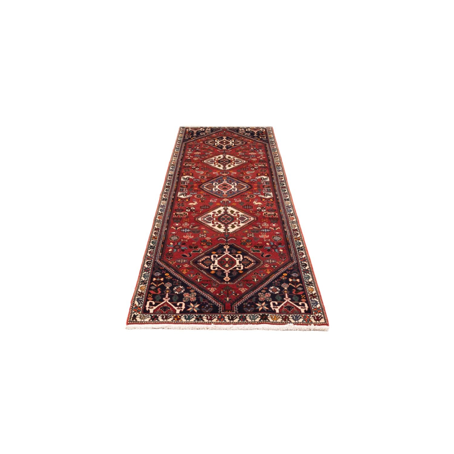 Alfombra de pasillo Alfombra persa - Nómada - 294 x 83 cm - rojo