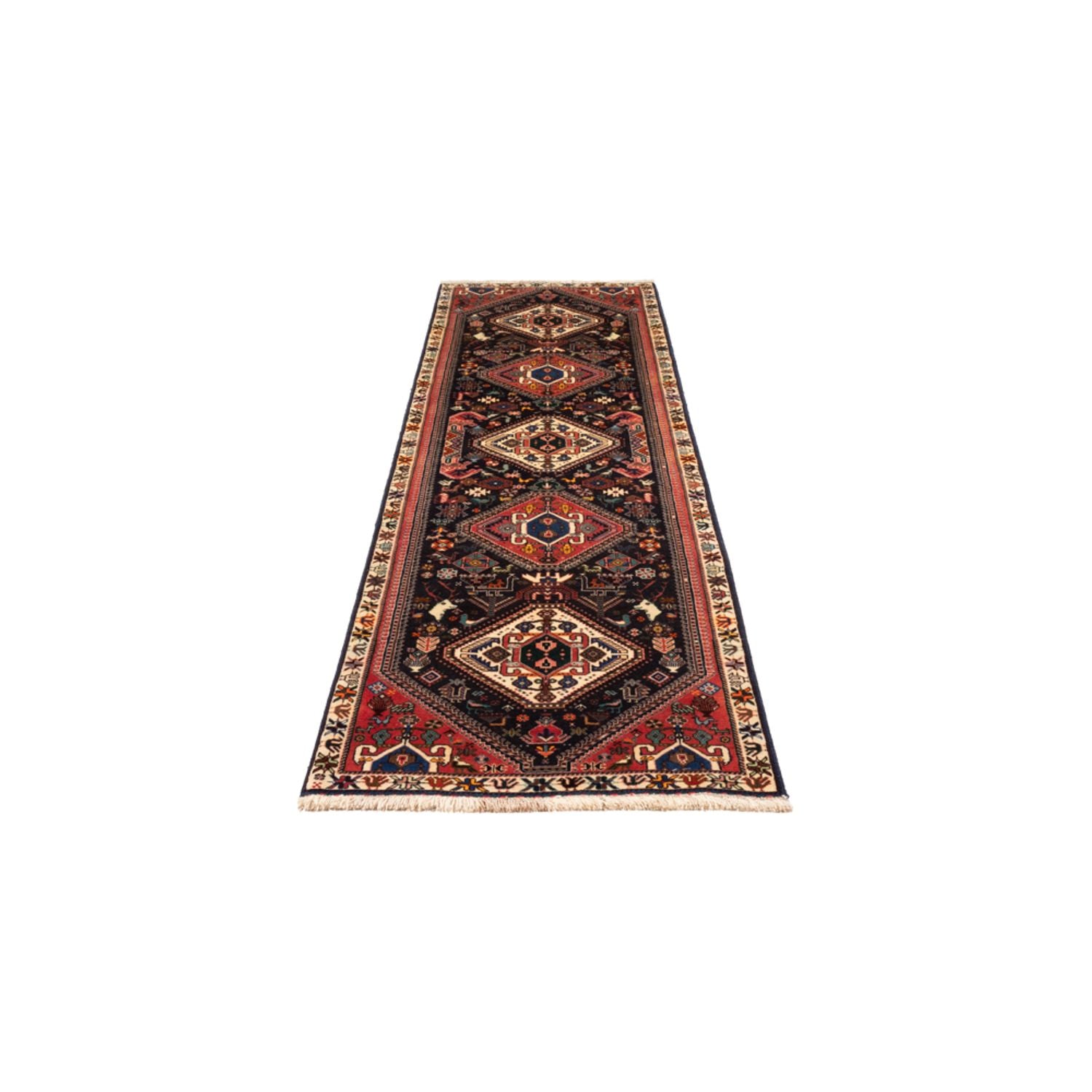 Alfombra de pasillo Alfombra persa - Nómada - 297 x 74 cm - azul oscuro