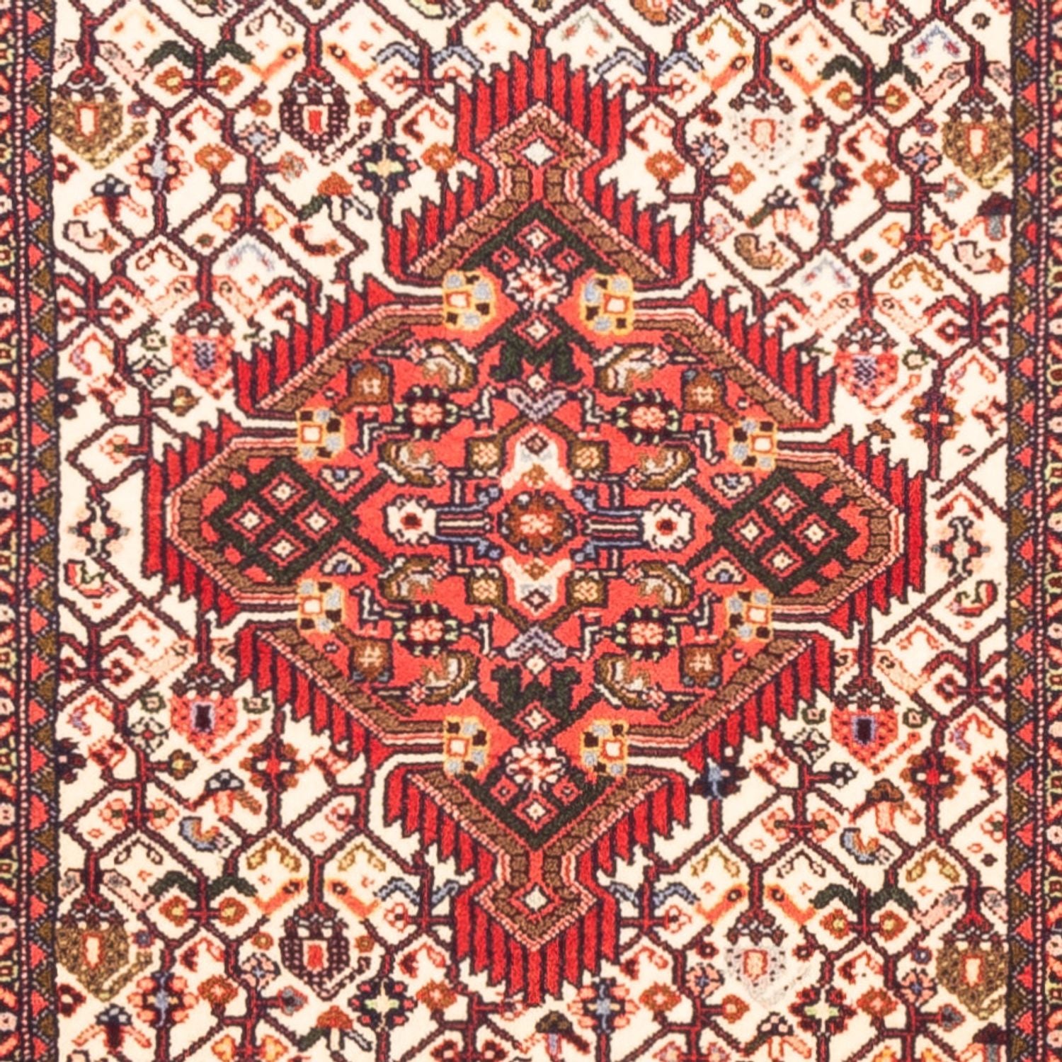Alfombra de pasillo Alfombra persa - Nómada - 295 x 84 cm - crema
