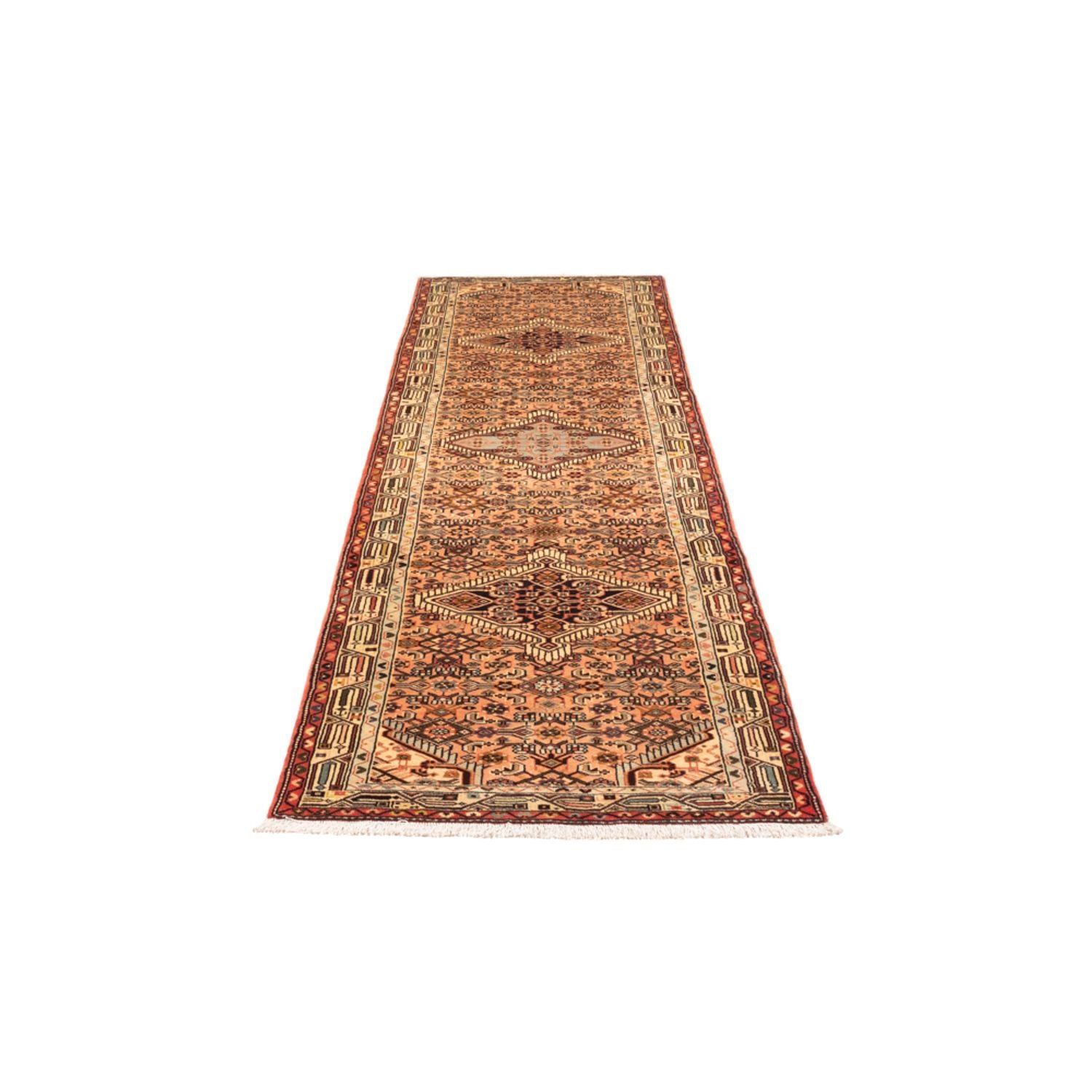 Alfombra de pasillo Alfombra persa - Nómada - 286 x 80 cm - rojo claro