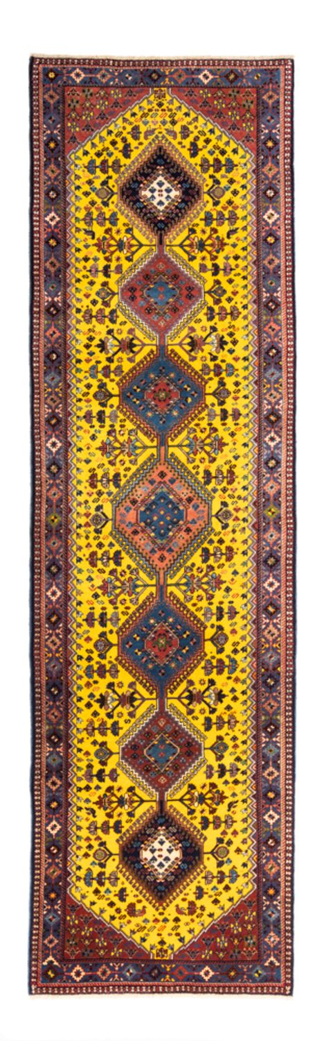 Alfombra de pasillo Alfombra persa - Nómada - 287 x 80 cm - amarillo