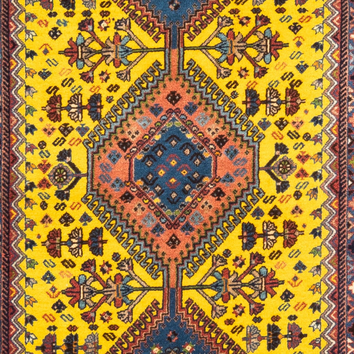 Alfombra de pasillo Alfombra persa - Nómada - 287 x 80 cm - amarillo