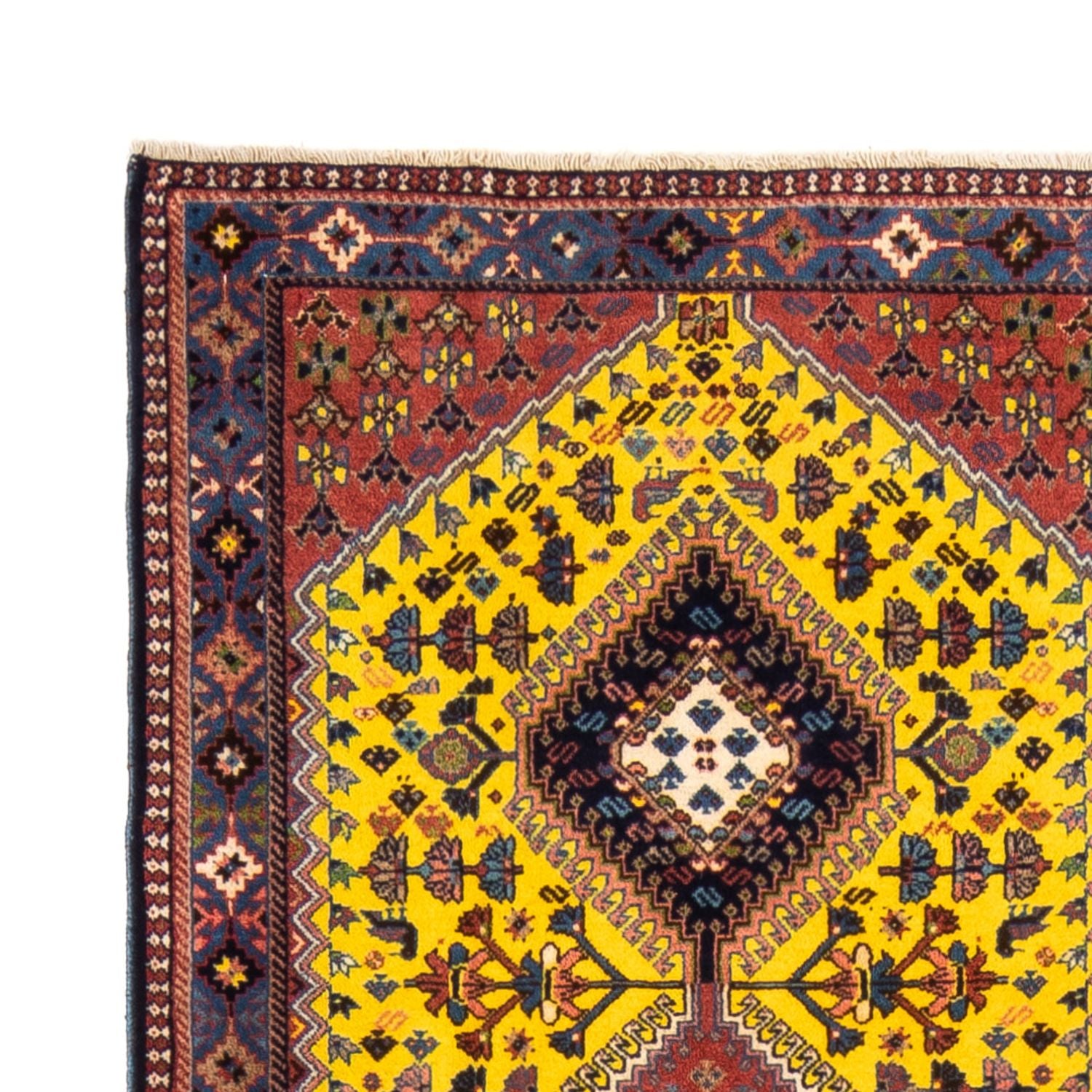 Alfombra de pasillo Alfombra persa - Nómada - 287 x 80 cm - amarillo