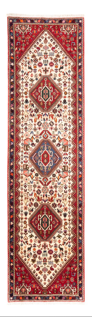 Alfombra de pasillo Alfombra persa - Nómada - 306 x 83 cm - crema