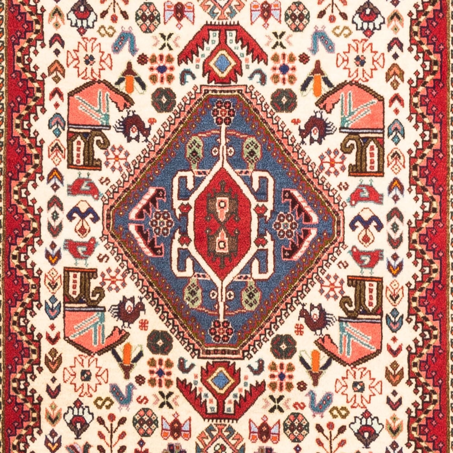 Alfombra de pasillo Alfombra persa - Nómada - 306 x 83 cm - crema