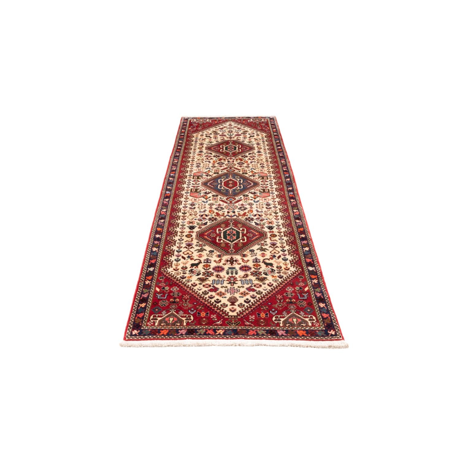 Alfombra de pasillo Alfombra persa - Nómada - 306 x 83 cm - crema