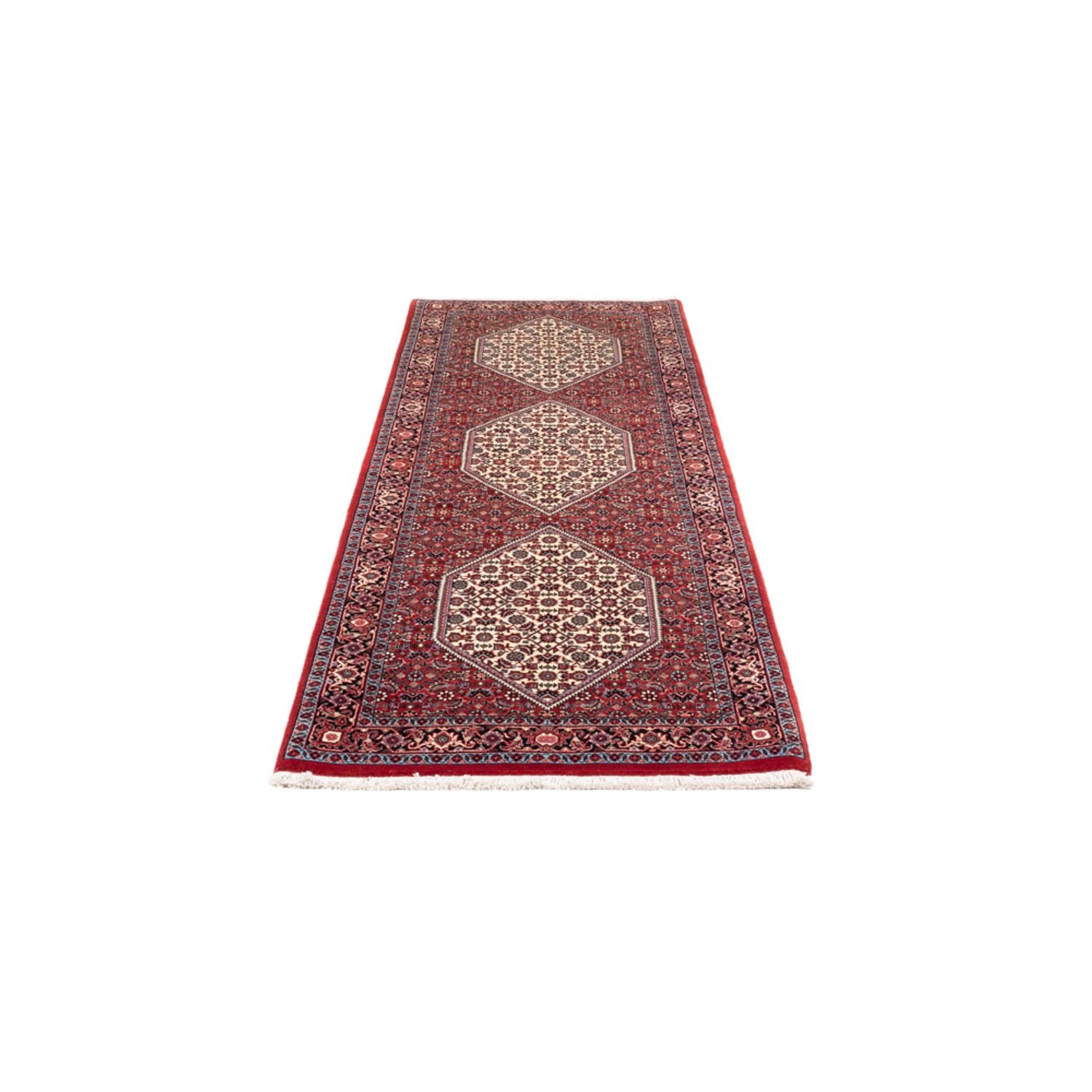 Alfombra de pasillo Alfombra persa - Bidjar - 228 x 78 cm - crema