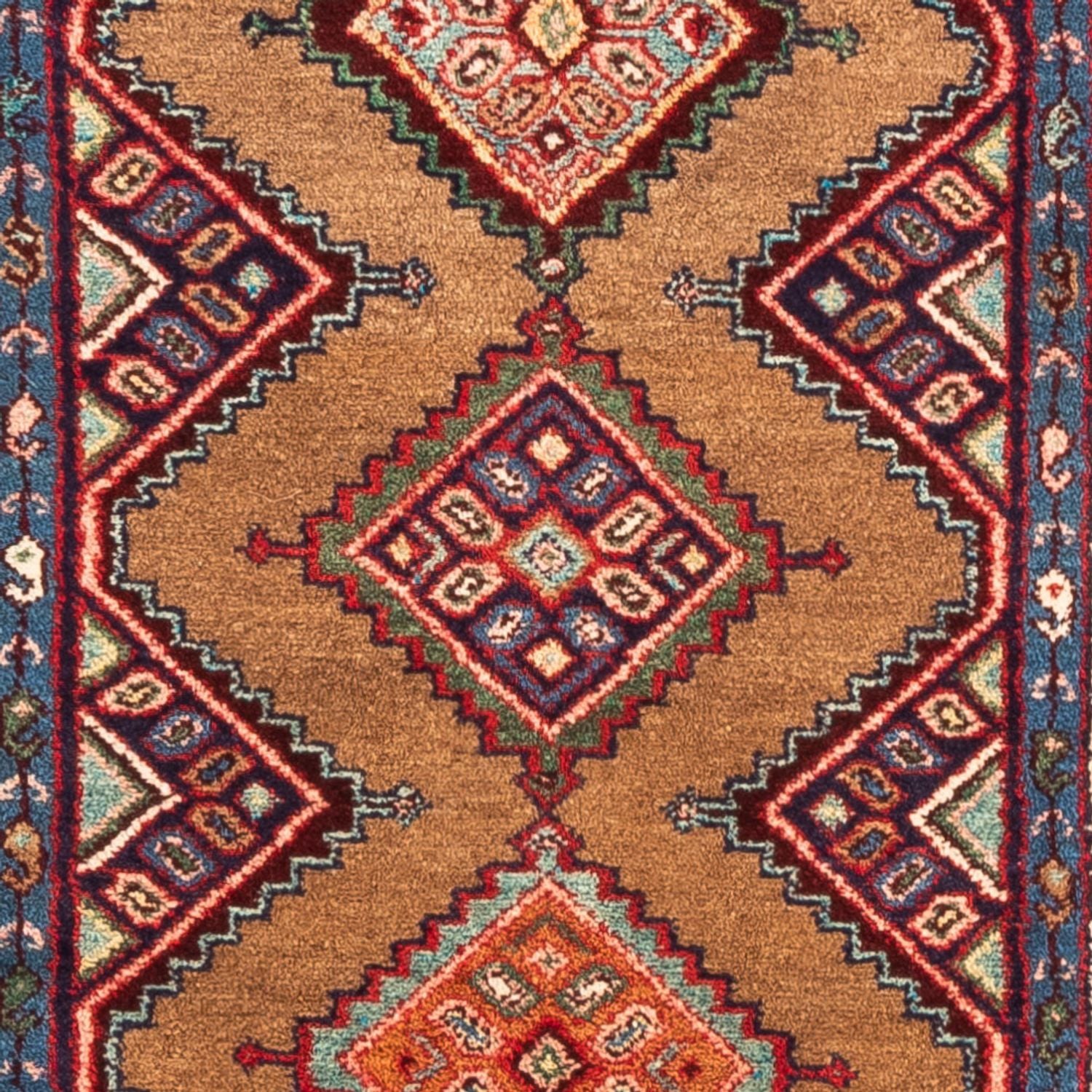 Alfombra de pasillo Alfombra persa - Nómada - 298 x 86 cm - marrón