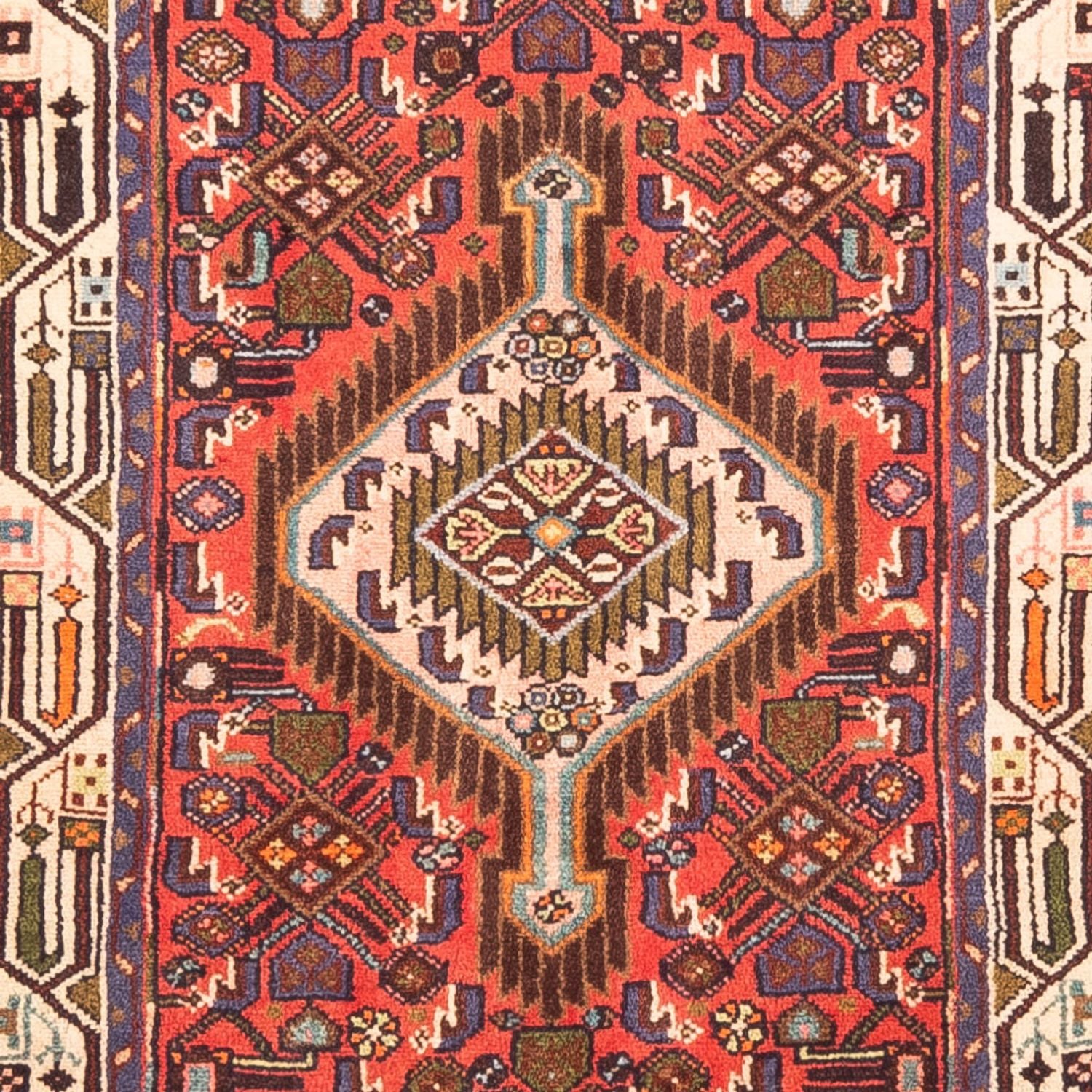 Alfombra de pasillo Alfombra persa - Nómada - 284 x 75 cm - rojo