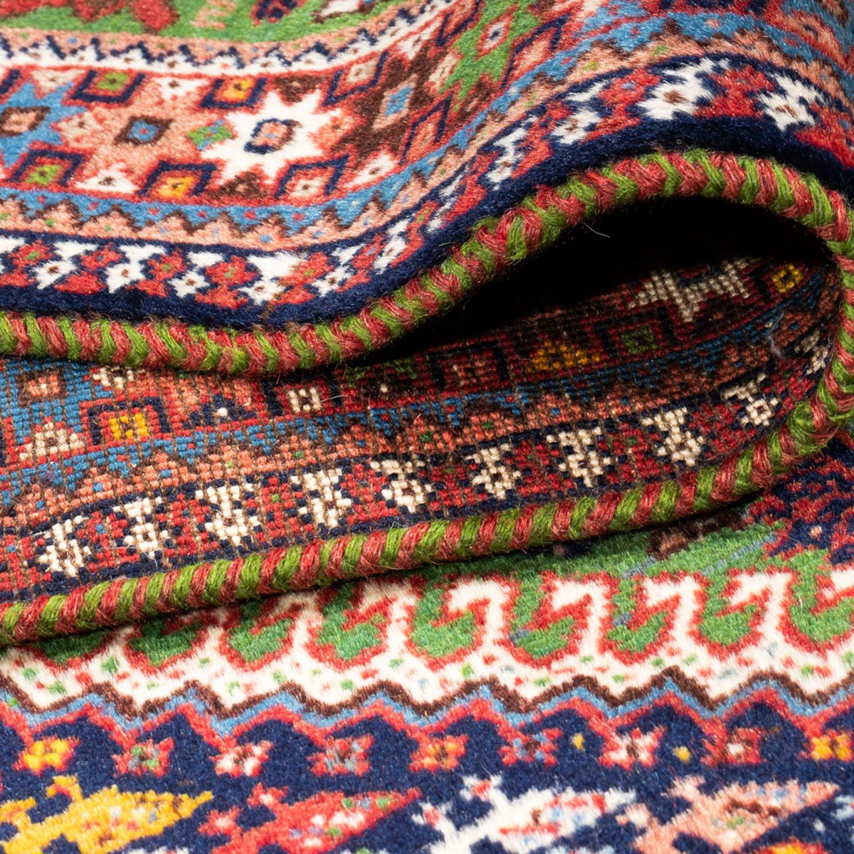 Alfombra de pasillo Alfombra persa - Nómada - 283 x 74 cm - verde