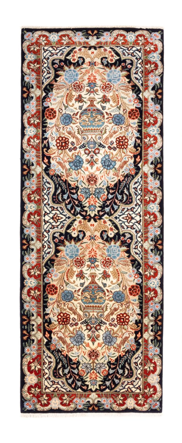 Alfombra de pasillo Alfombra persa - Clásica - 245 x 90 cm - azul oscuro