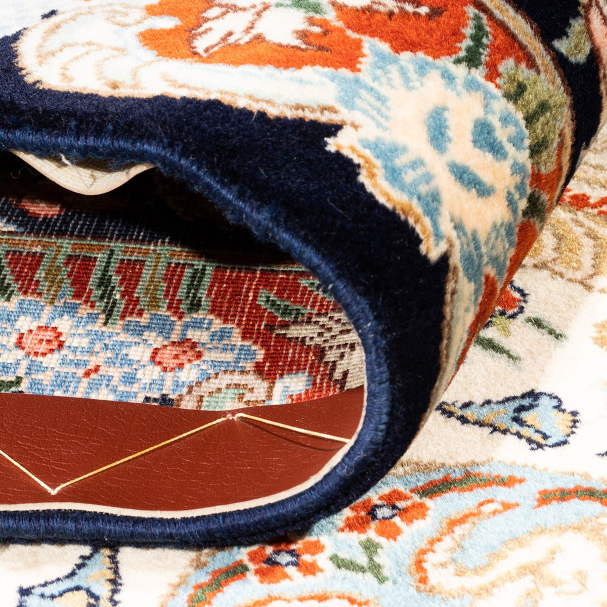 Alfombra de pasillo Alfombra persa - Clásica - 245 x 90 cm - azul oscuro