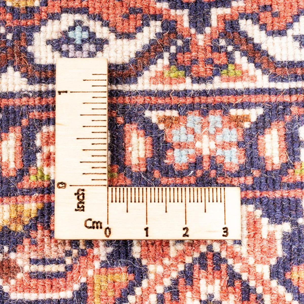 Alfombra persa - Bidjar - 107 x 81 cm - rojo