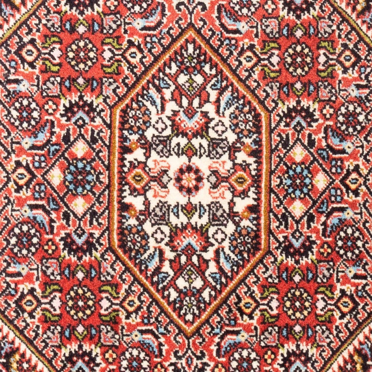 Alfombra persa - Bidjar - 108 x 74 cm - rojo